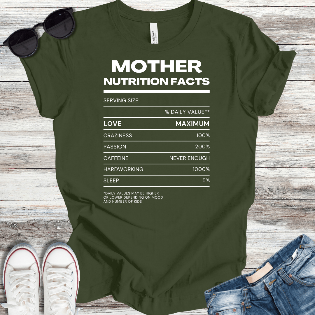 Mother Nutrition Facts T-Shirt