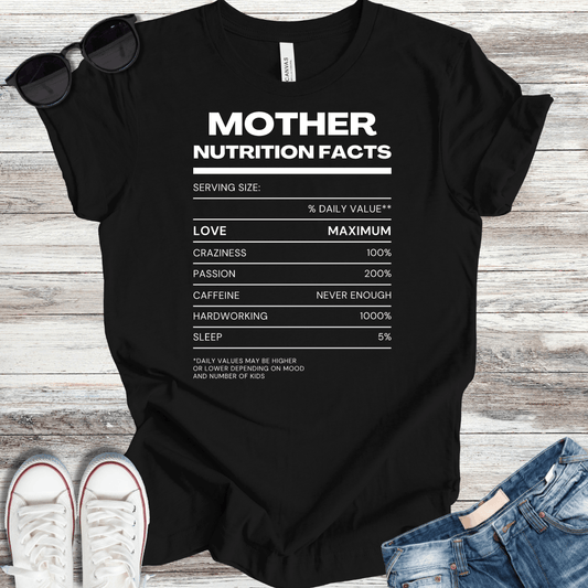 Mother Nutrition Facts T-Shirt