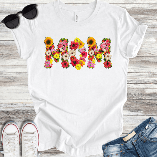 Mom AI Flowers T-Shirt