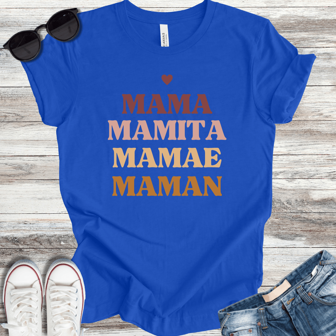 Mama 4 Languages T-Shirt