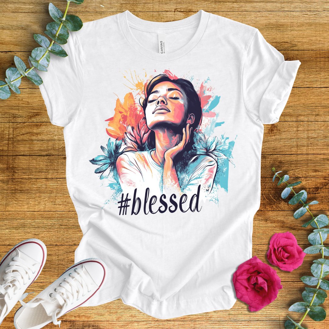 Blessed Woman Floral T-Shirt - ParenTEES