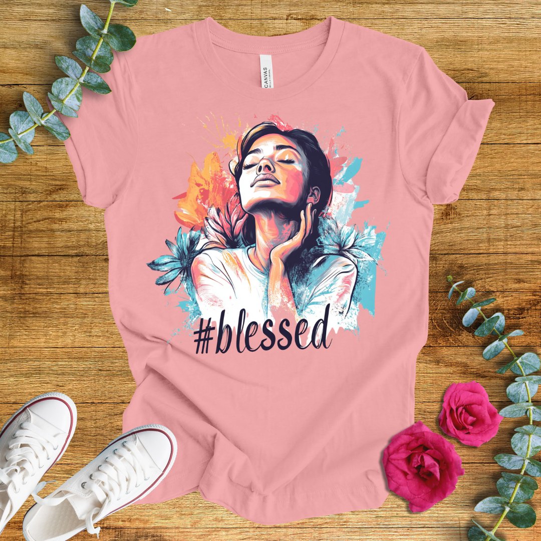 Blessed Woman Floral T-Shirt - ParenTEES