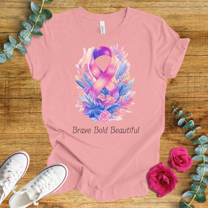 Breast Cancer Awareness Tee - Brave Bold Beautiful - ParenTEES