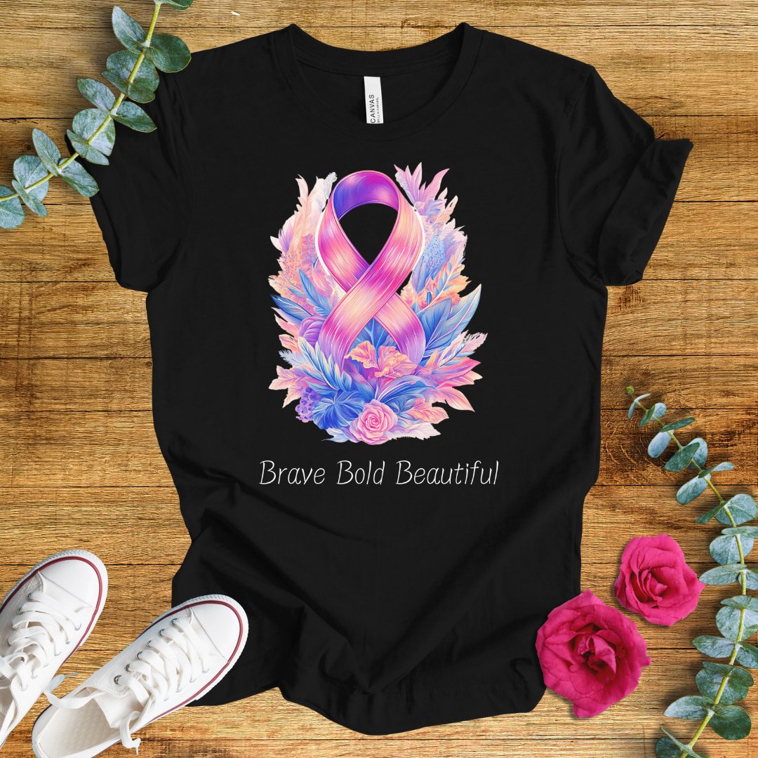 Breast Cancer Awareness Tee - Brave Bold Beautiful - ParenTEES