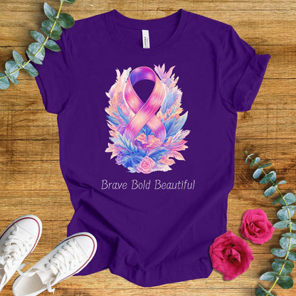 Breast Cancer Awareness Tee - Brave Bold Beautiful - ParenTEES