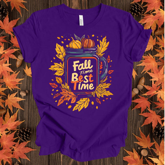 Fall Time Best Time T-Shirt - ParenTEES