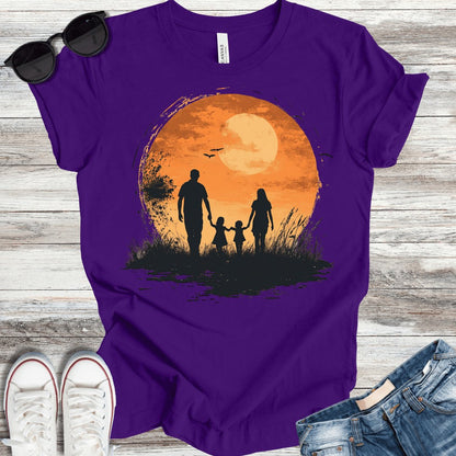 Family Sunset T-Shirt - ParenTEES