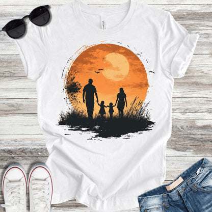 Family Sunset T-Shirt - ParenTEES