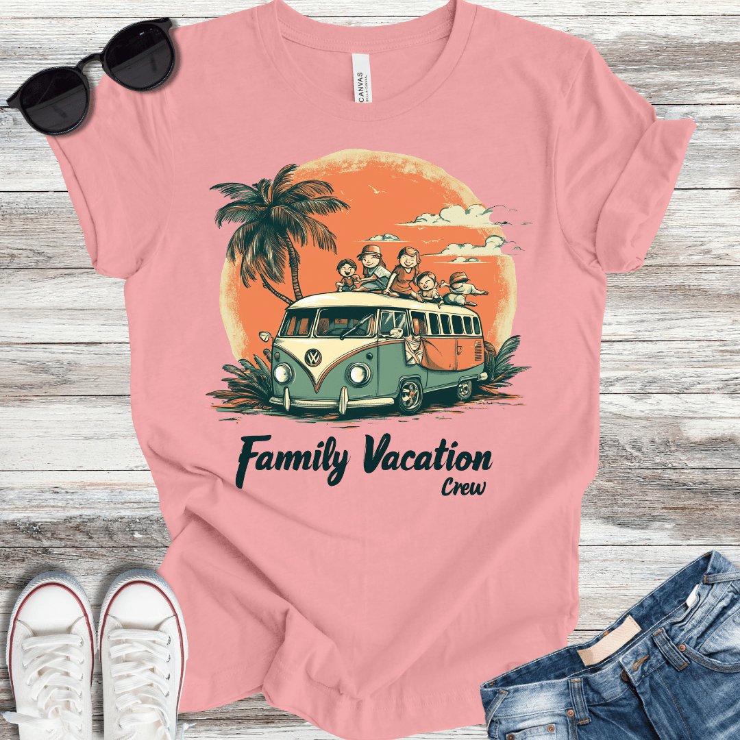 Family Vacation Crew T-Shirt - ParenTEES