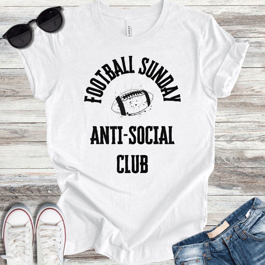 Football Sunday Antisocial Club T-Shirt - ParenTEES