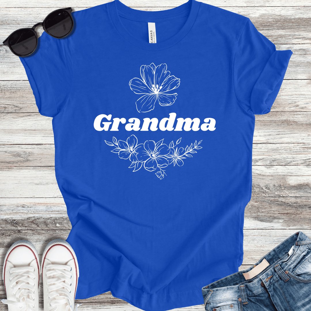 Grandma Flowers T-Shirt - ParenTEES