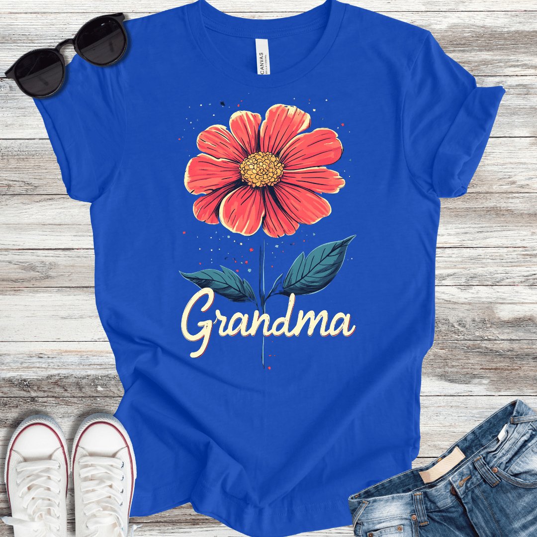 Granma Flower T-Shirt - ParenTEES