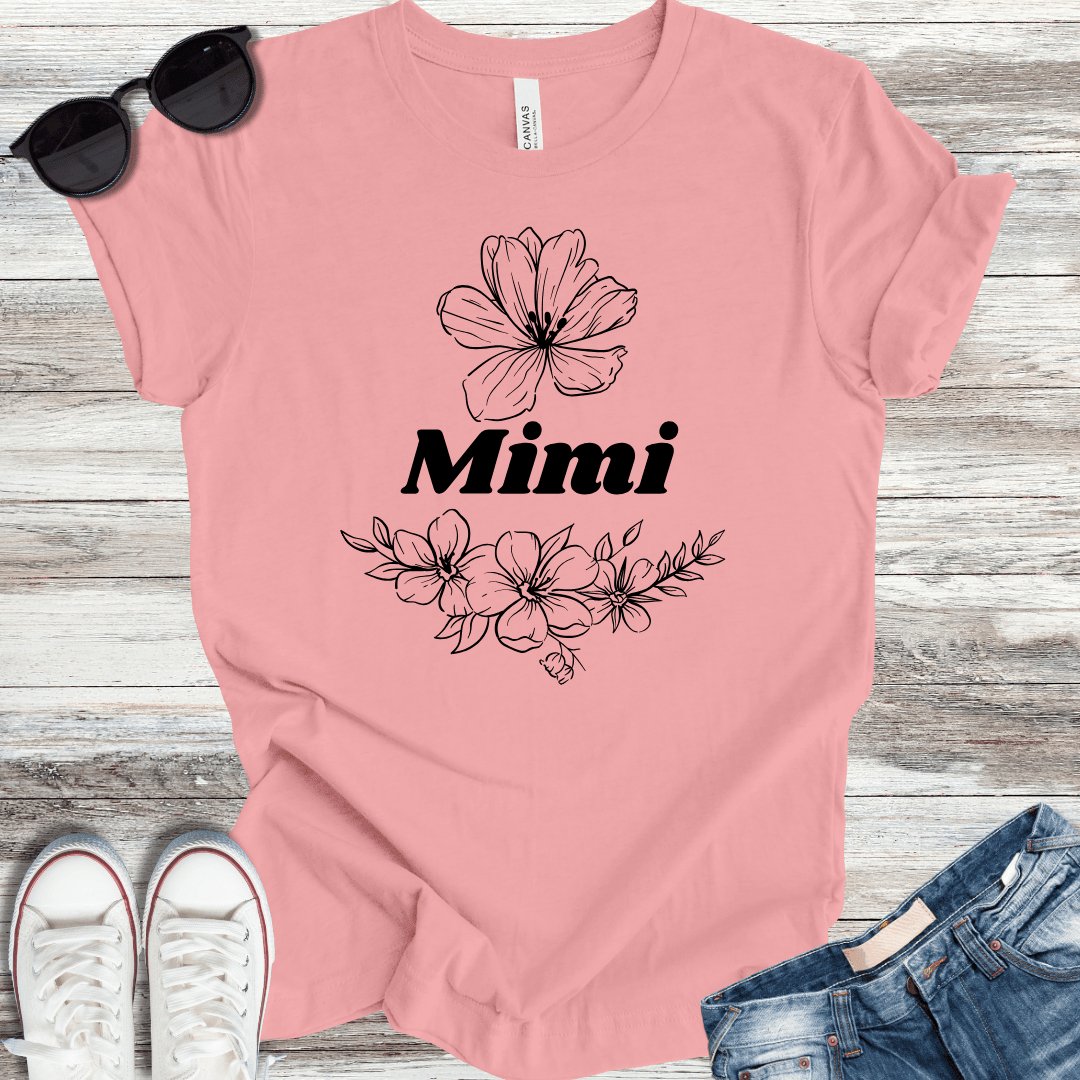 Mimi Flowers T-Shirt - ParenTEES