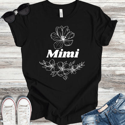 Mimi Flowers T-Shirt - ParenTEES