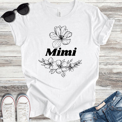 Mimi Flowers T-Shirt - ParenTEES