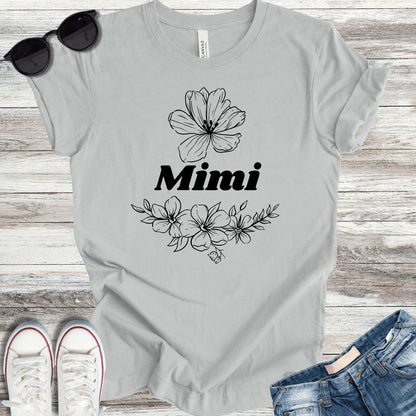 Mimi Flowers T-Shirt - ParenTEES