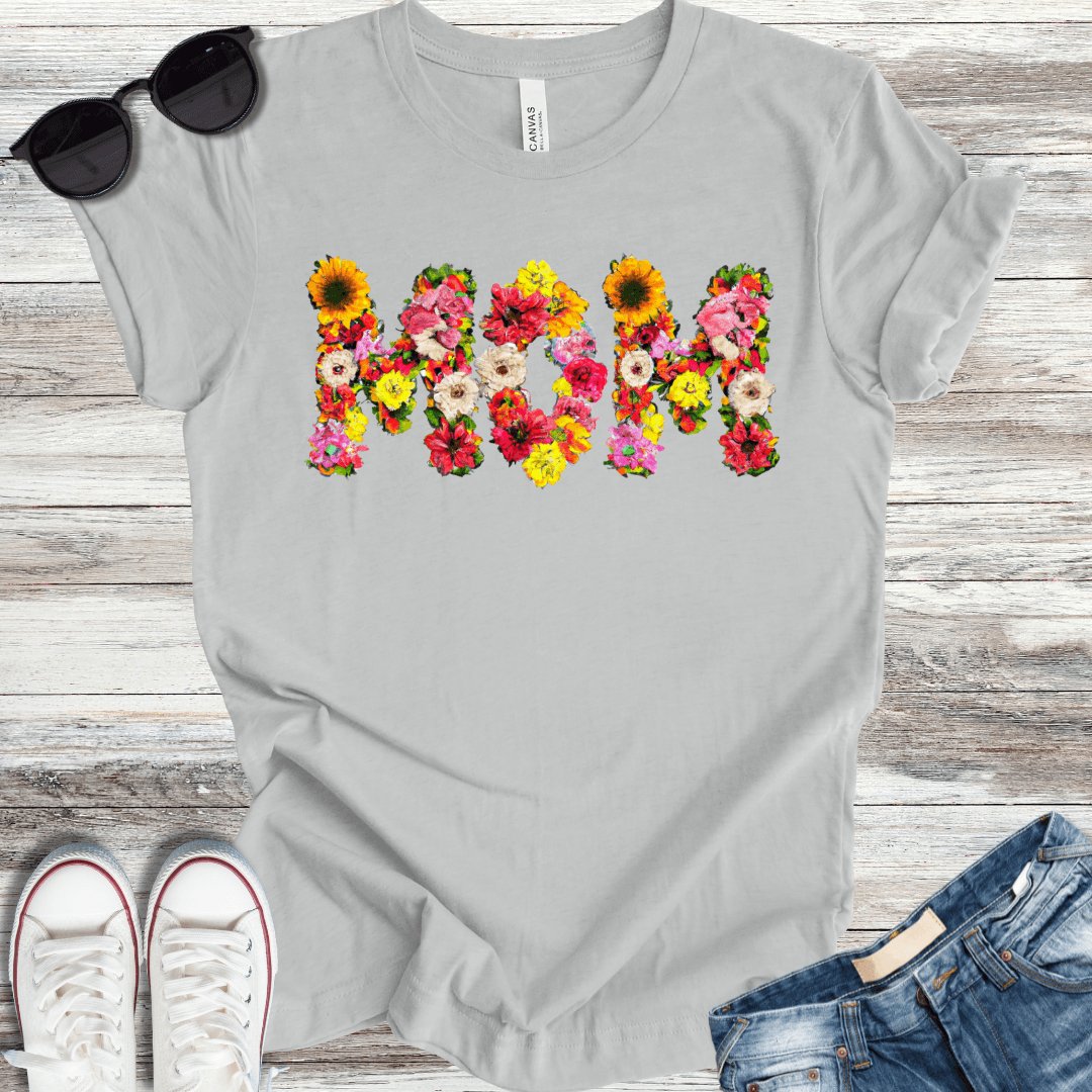 Mom AI Flowers T-Shirt - ParenTEES