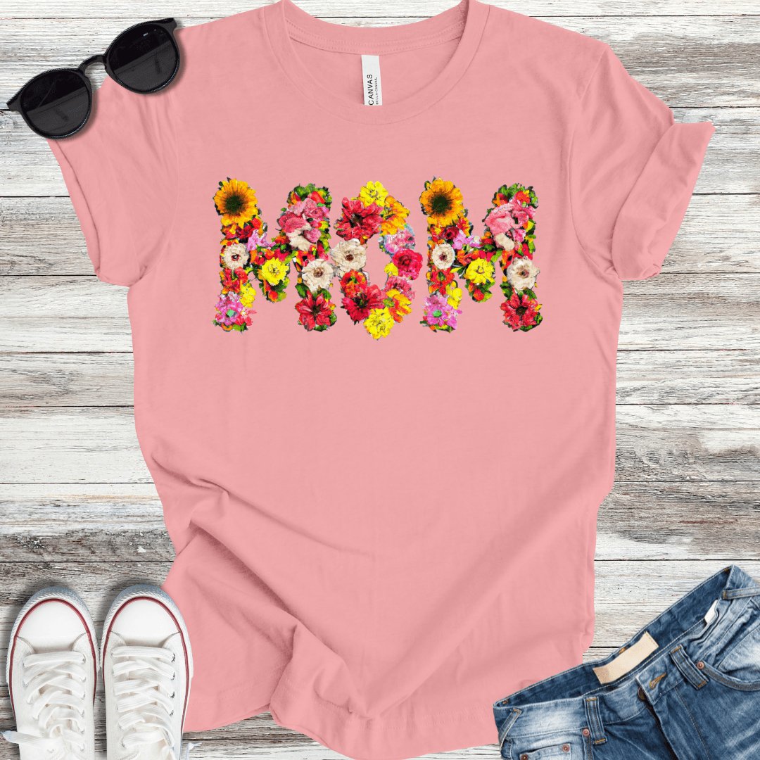 Mom AI Flowers T-Shirt - ParenTEES