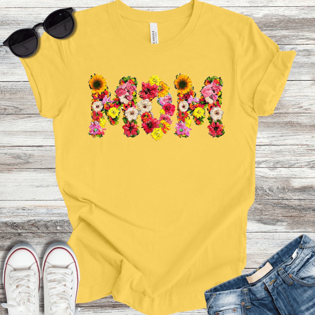 Mom AI Flowers T-Shirt - ParenTEES